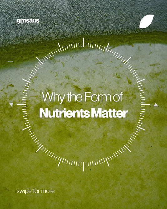 How the chemical form of a nutrient affects how much the body absorbs