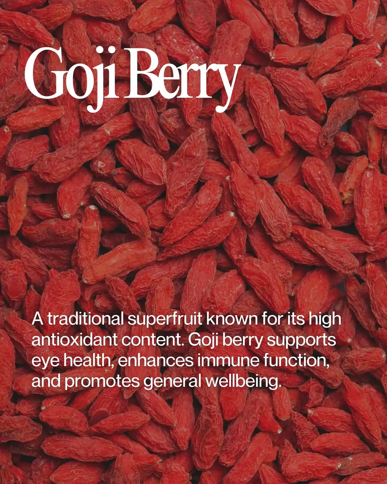 Informational about Goji Berry health benefits