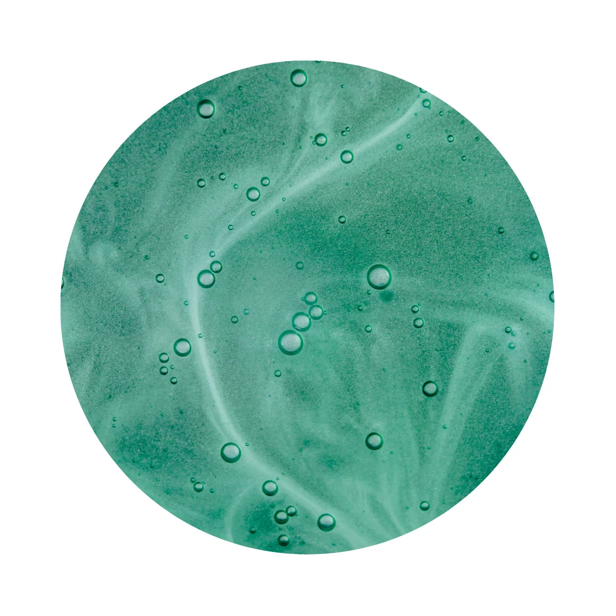a closeup of a green liquid