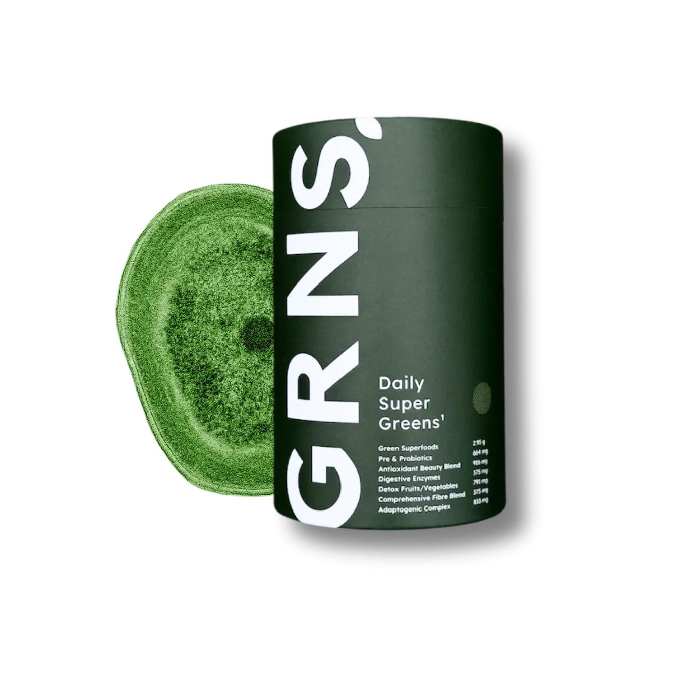 GRNS Tub, Glass Bottle, and Sachets