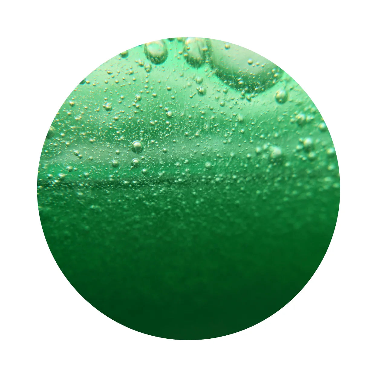 a closeup of a green liquid