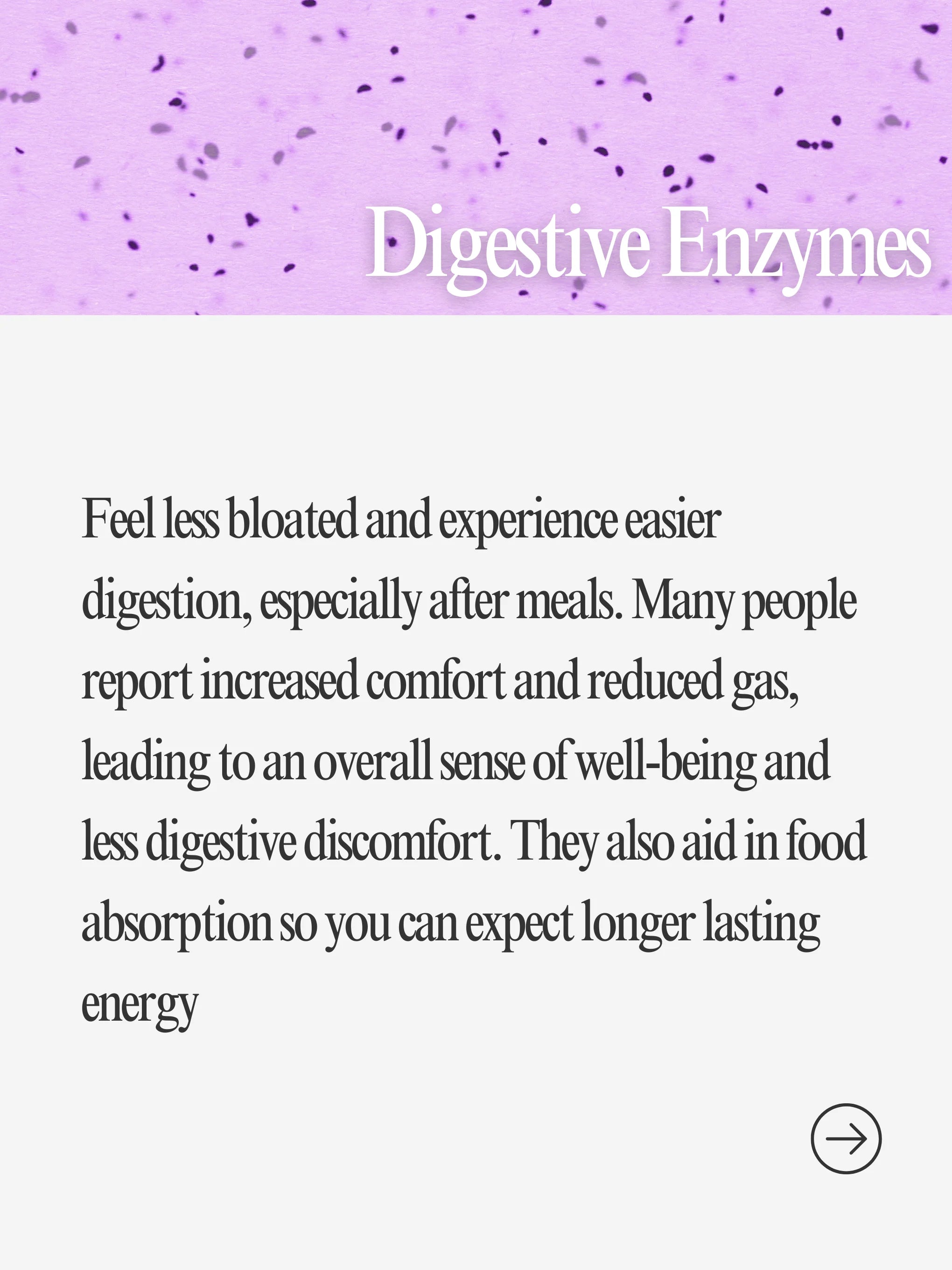 Digestive enzymes informational