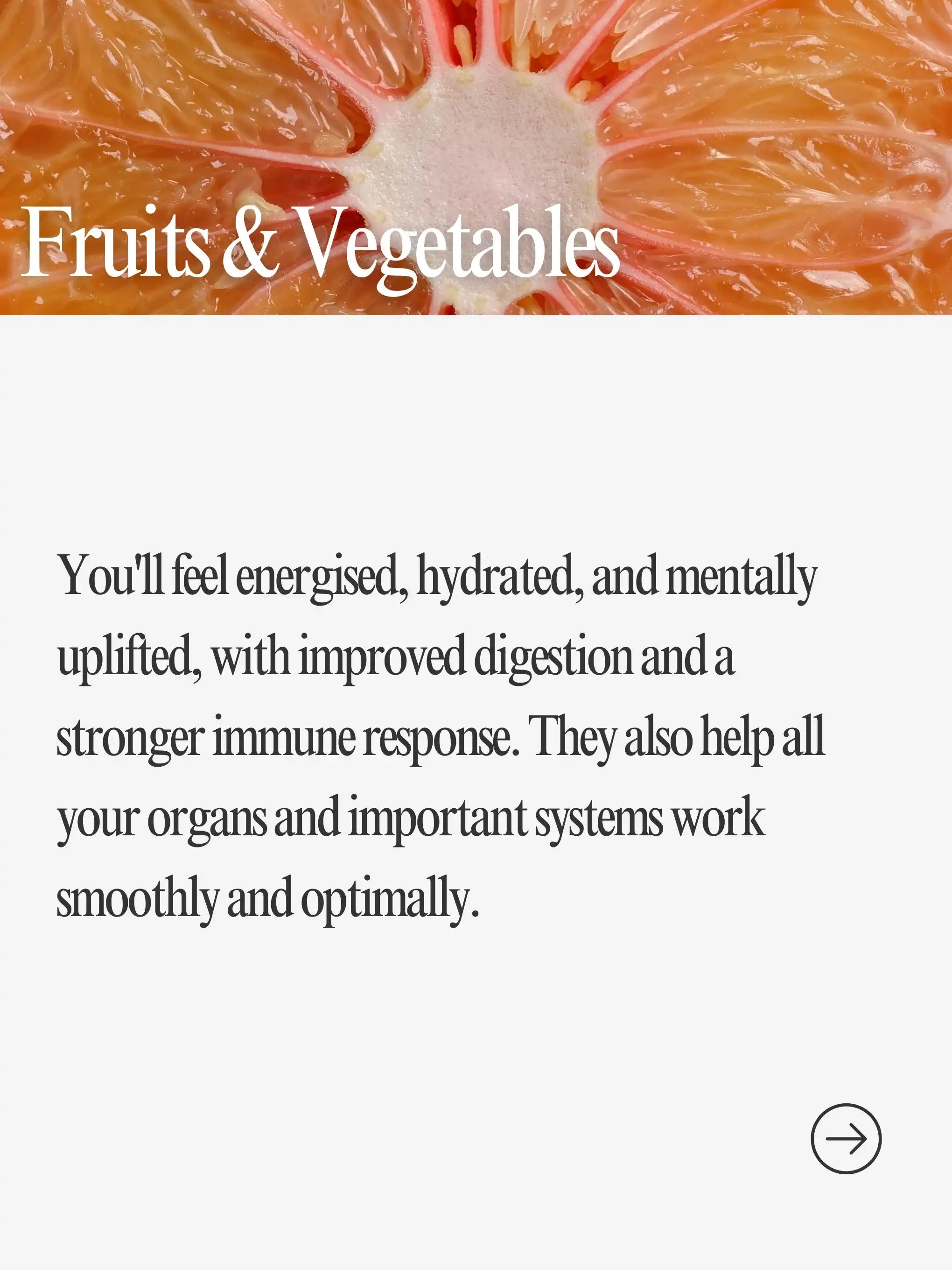Fruits and Vegetables informational